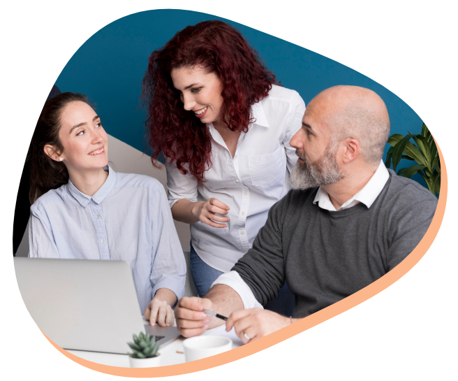 Two Girls working together